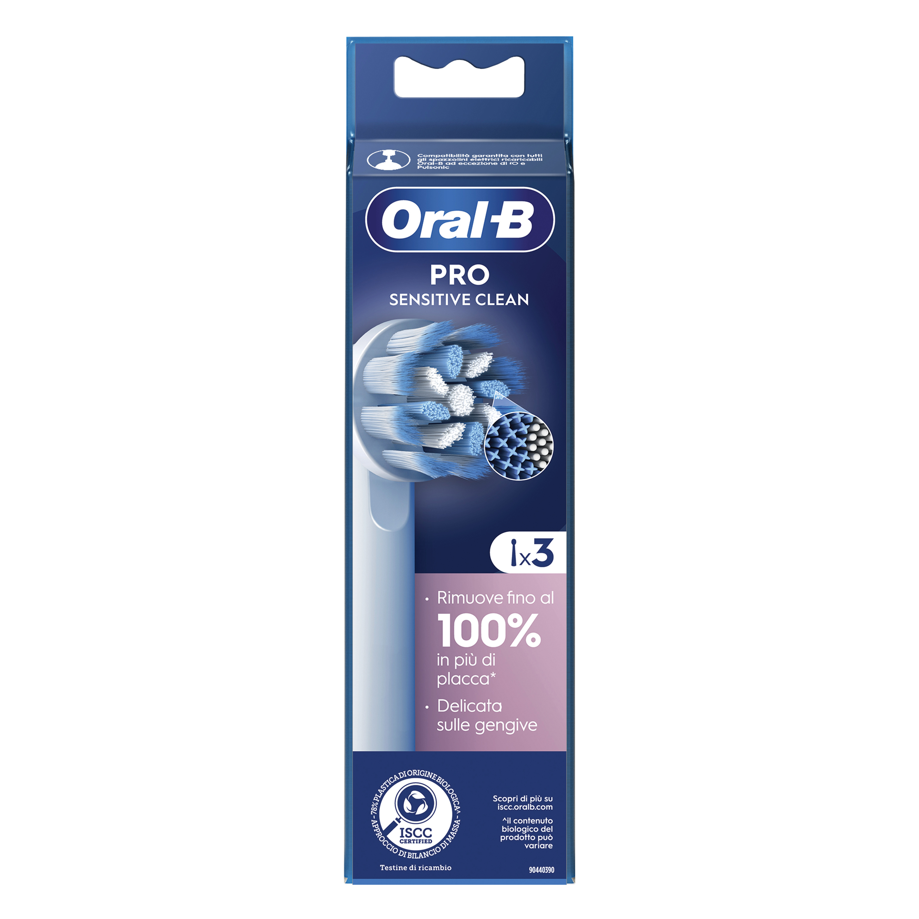 Oral-B Power Refill Eb60-3 Sensitive Clean 3 Testine Di Ricambio - Immagine 6