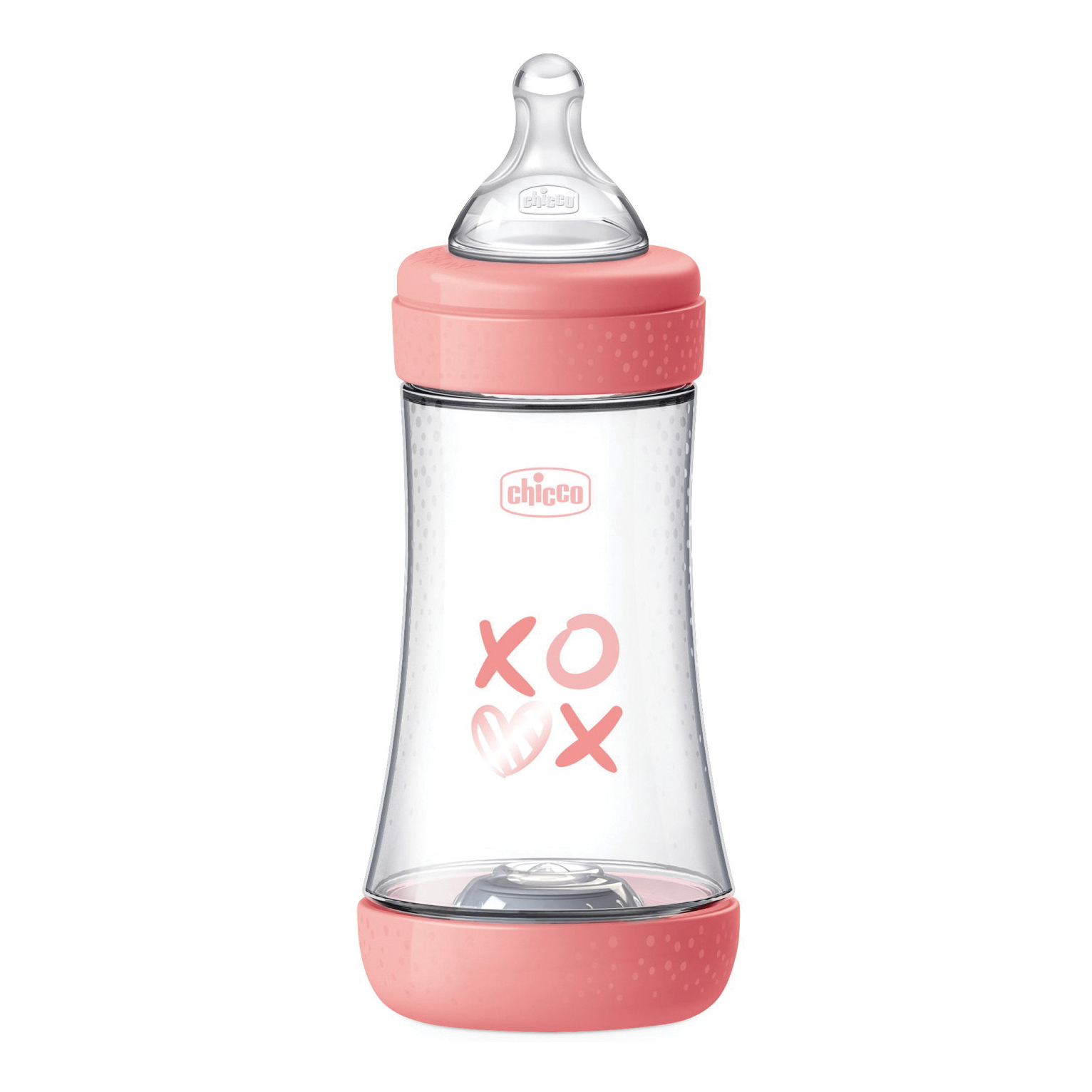 Chicco Rosa Biberon Perfect5 240Ml Sil 2Fori - Immagine 5