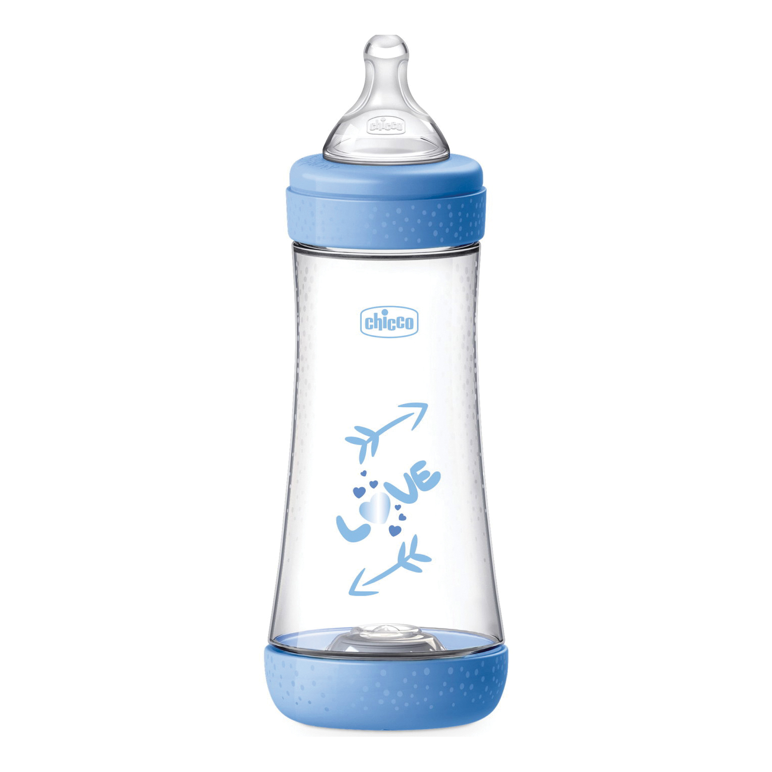 Chicco Blu - Biberon Perfect 5 In Silicone - 300Ml - Immagine 4