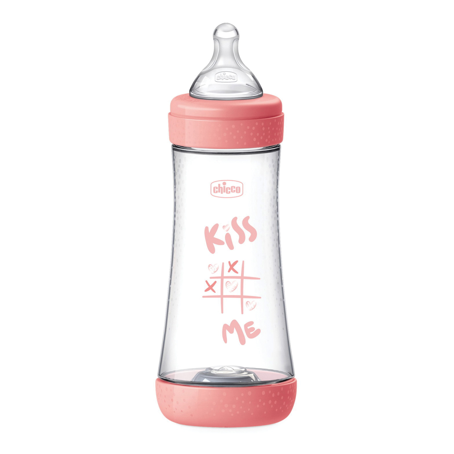 Chicco Perfect 5 - Biberon In Silicone Flusso Veloce 300 Ml - Rosa - Immagine 5