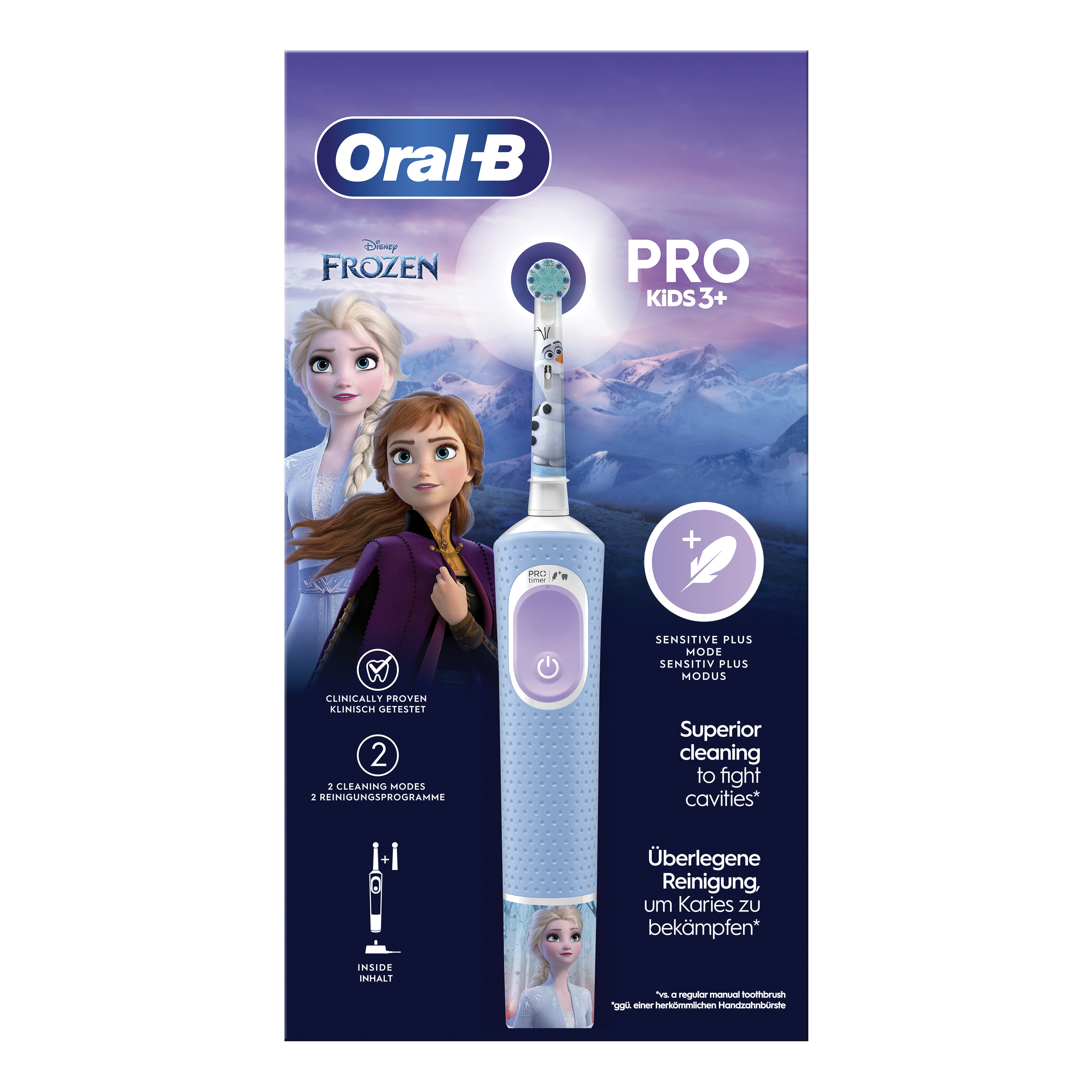 Oral-B Pro Kids Frozen Spazzolino Elettrico + 1 Testina Di Ricambio - Immagine 7