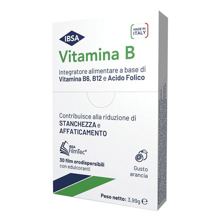 Vitamina B Integratore Film Orodispersibili 30 film - Ibsa - Immagine 3