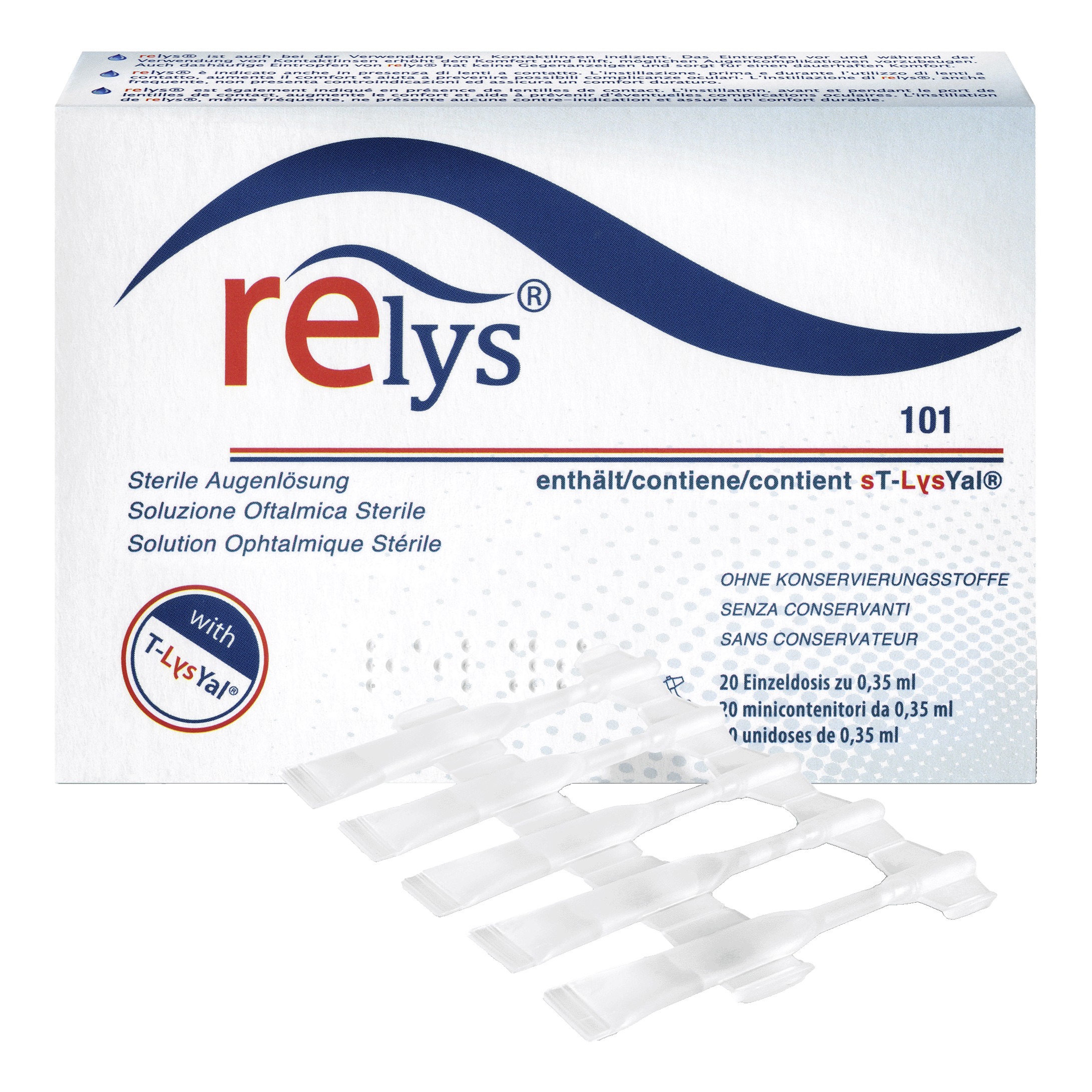 Relys Monodose Soluzione Oftalmica 20 Minicontenitori Da 0,35 Ml Senza Conservanti 20X7 Ml Gocce Oftalmiche Bambino - Immagine 3