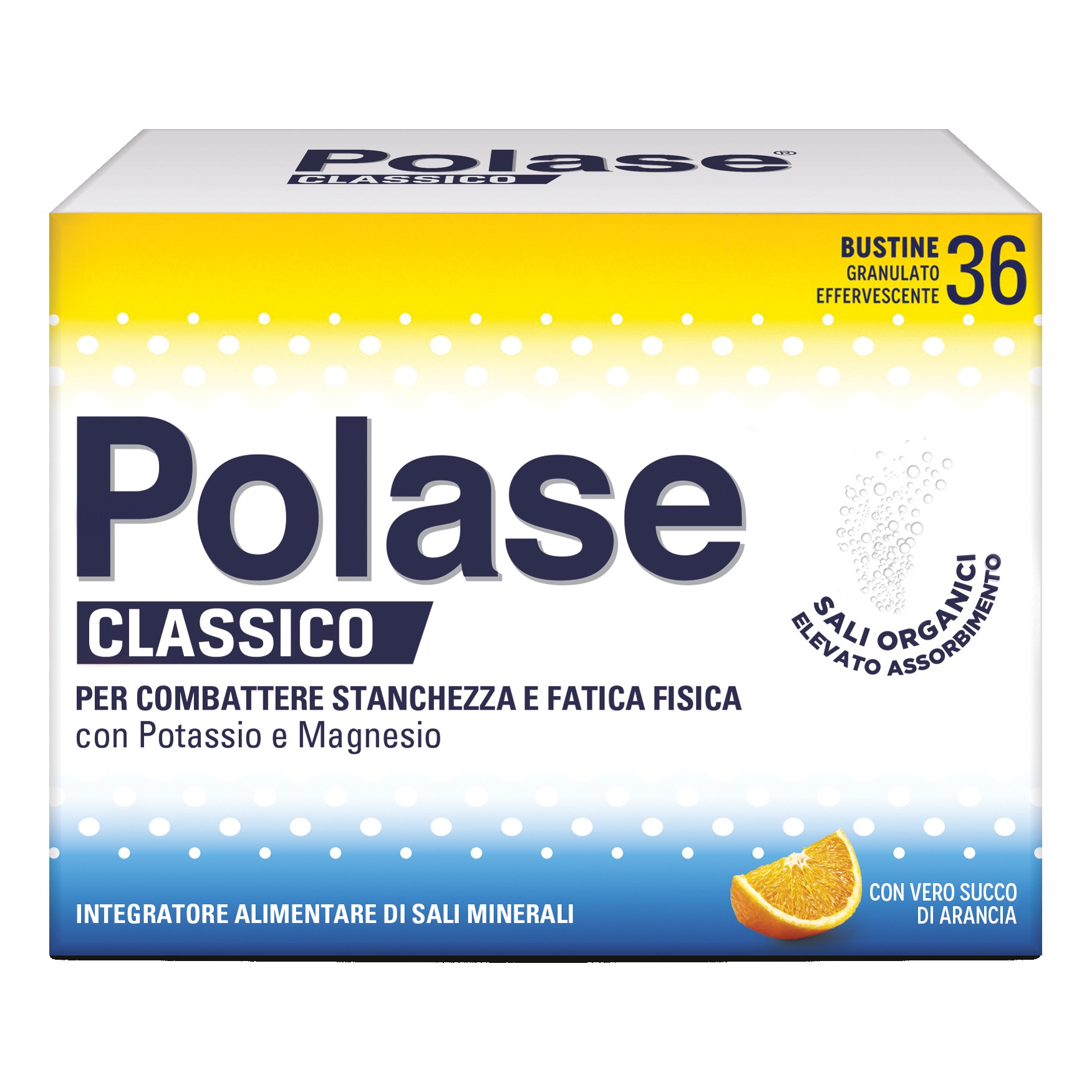 Polase Arancia Integratore di Sali Minerali Stanchezza 36 Bustine - Polase - Immagine 5
