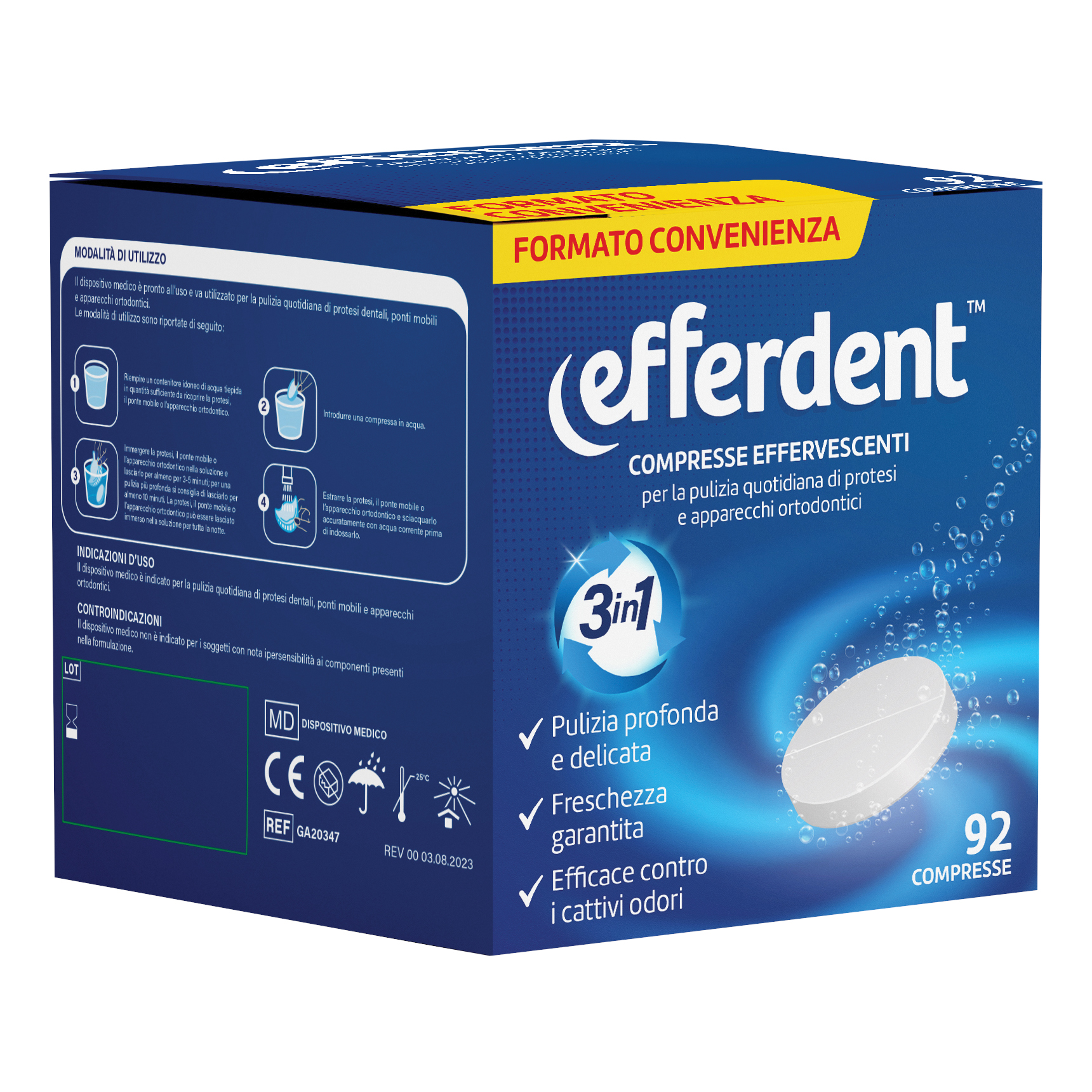 Vim G.ottaviani Efferdent 92 Compresse Effervescenti - Immagine 3