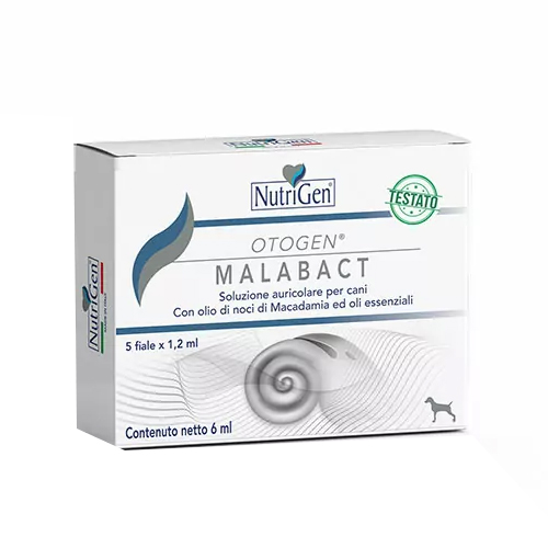 NUTRIGEN Otogen Malabact - Solusione auricolare per cani 5 Fiale x 1,2 ml - Immagine 3