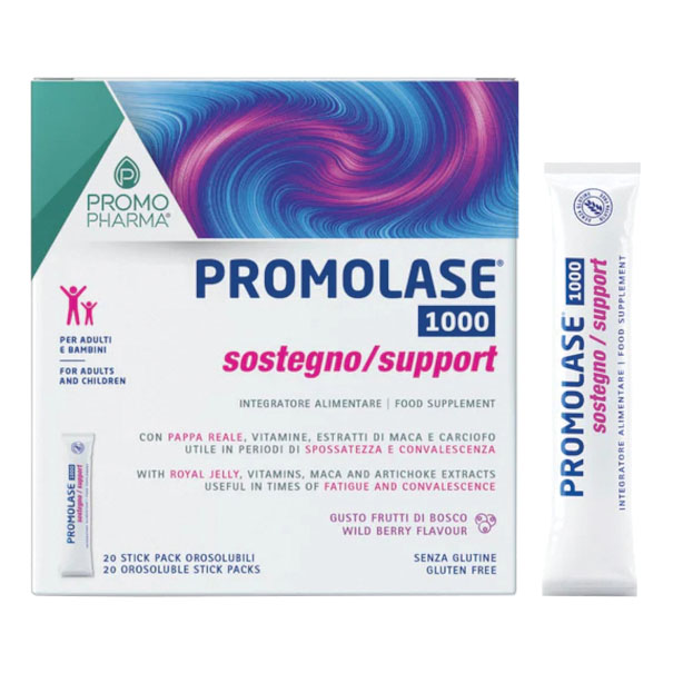 Promolase 1000 Sostegno 20 Stick - Integratore Per Le Difese Immunitarie - Immagine 3
