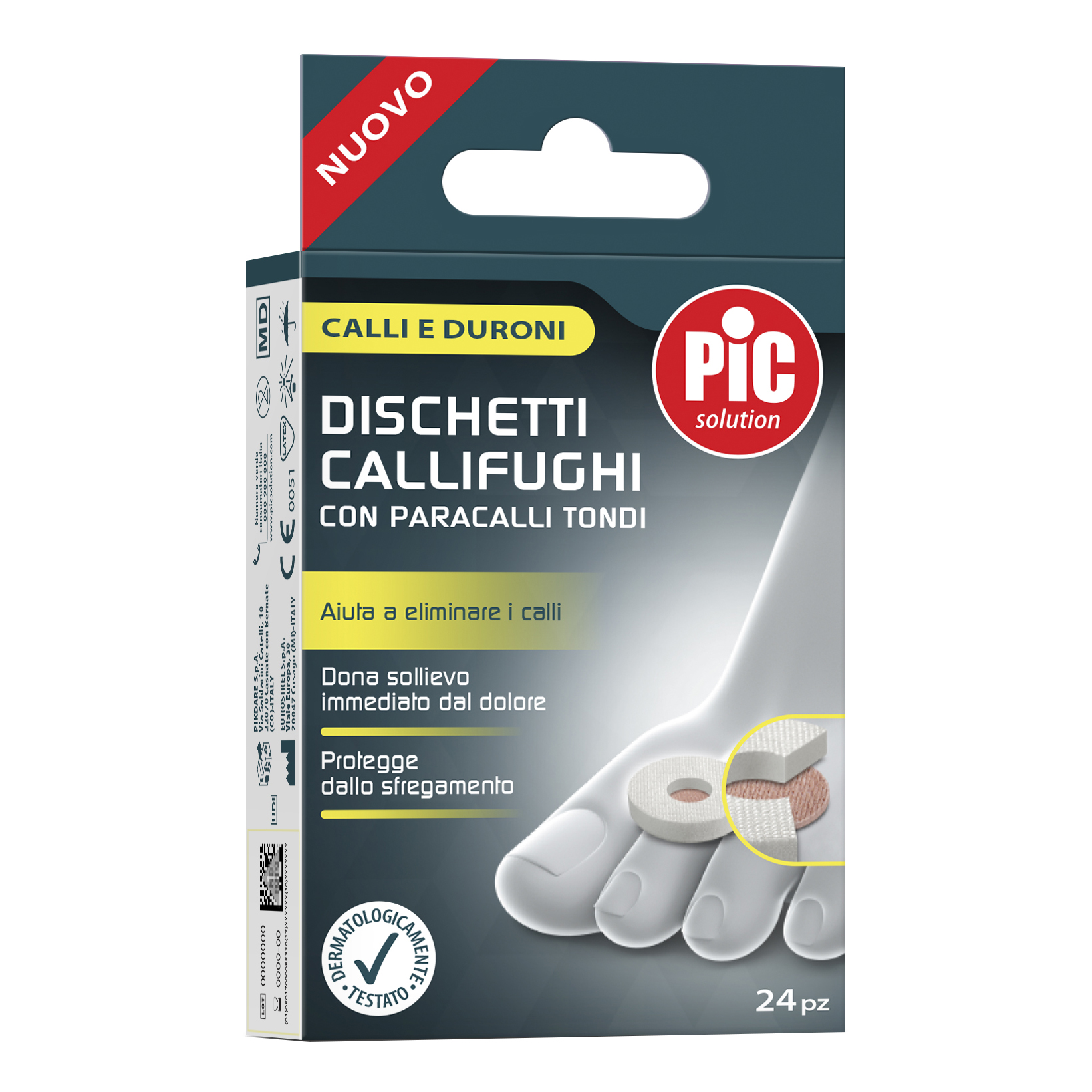 Pikdare Spa Pic Solution Dischetti Callifughi Con Paracalli Tondi Confezione Mix 24 Pezzi - Immagine 5