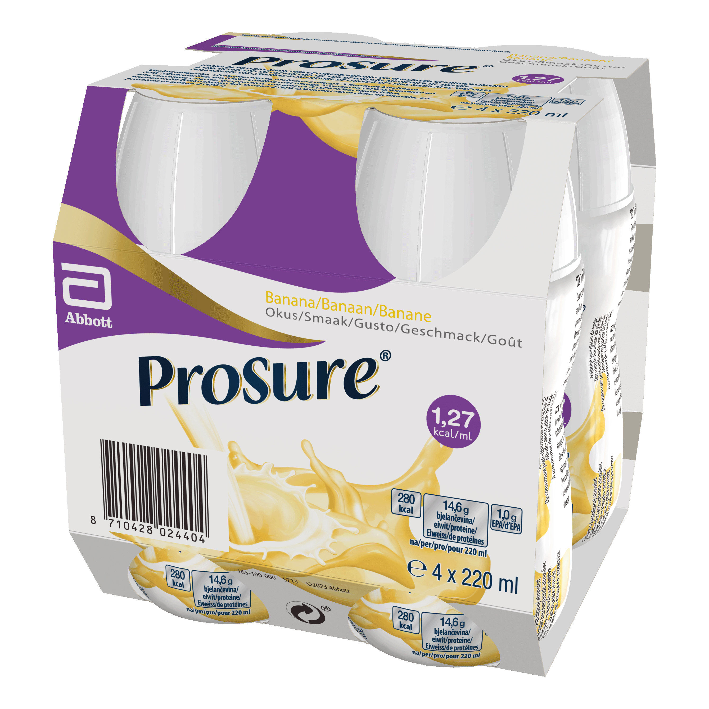Prosure Banana 4 Bottiglie Da 220 Ml - Immagine 3