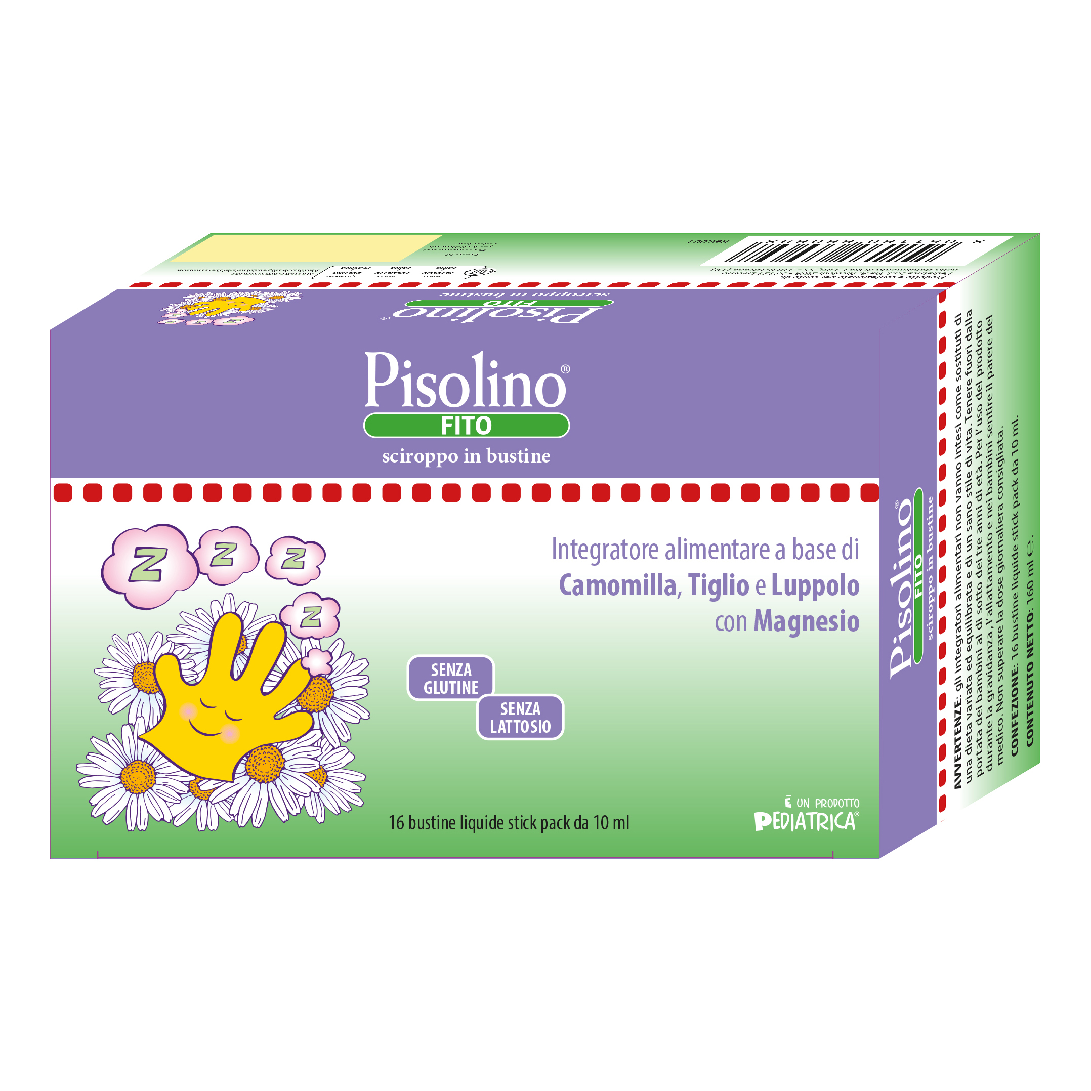 Pediatrica Pisolino Fito 16 Bustine Liquide Stick Pack Da 10 Ml Senza Glutine Senza Lattosio - Immagine 3