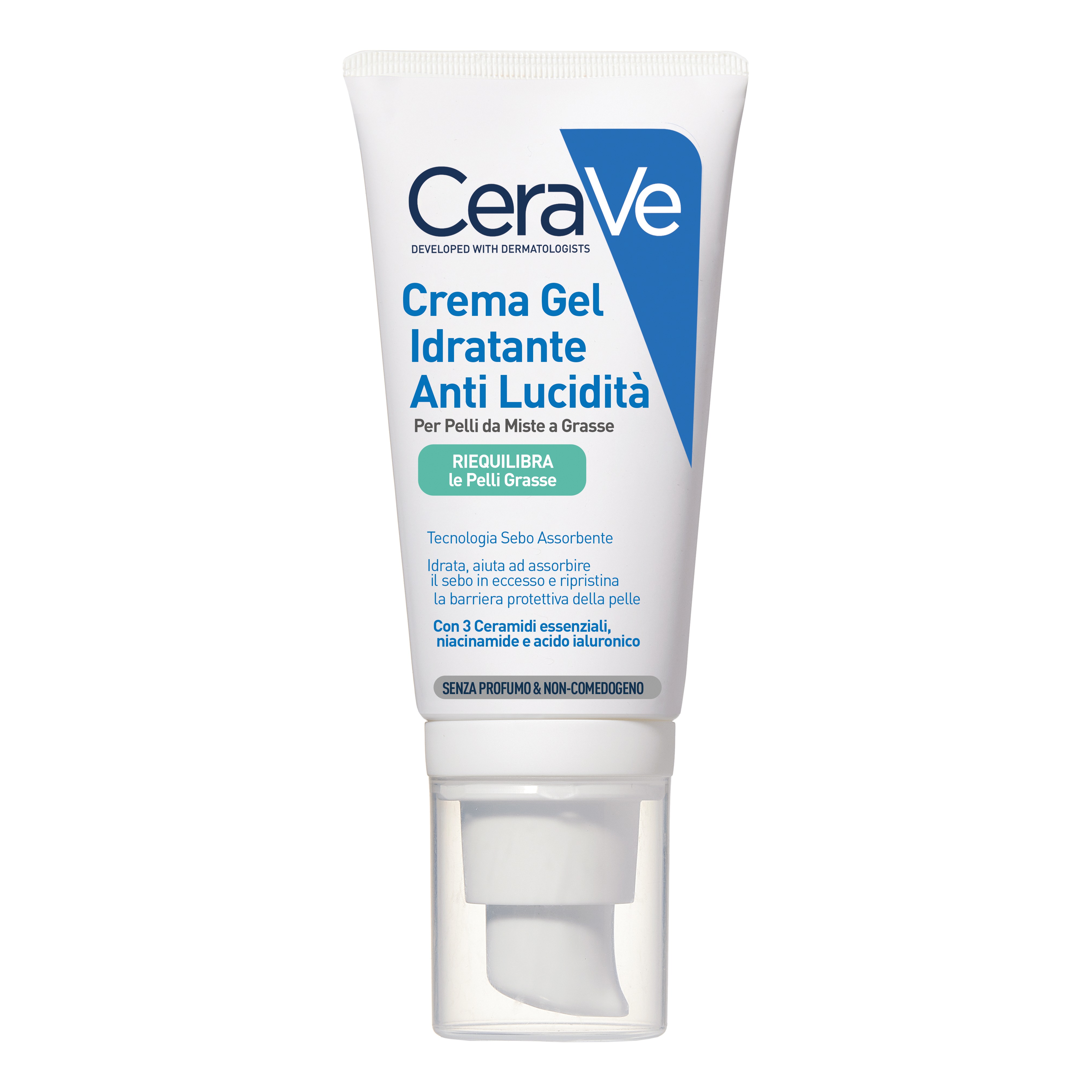 Crema Gel Viso Idratante Anti Lucidita'