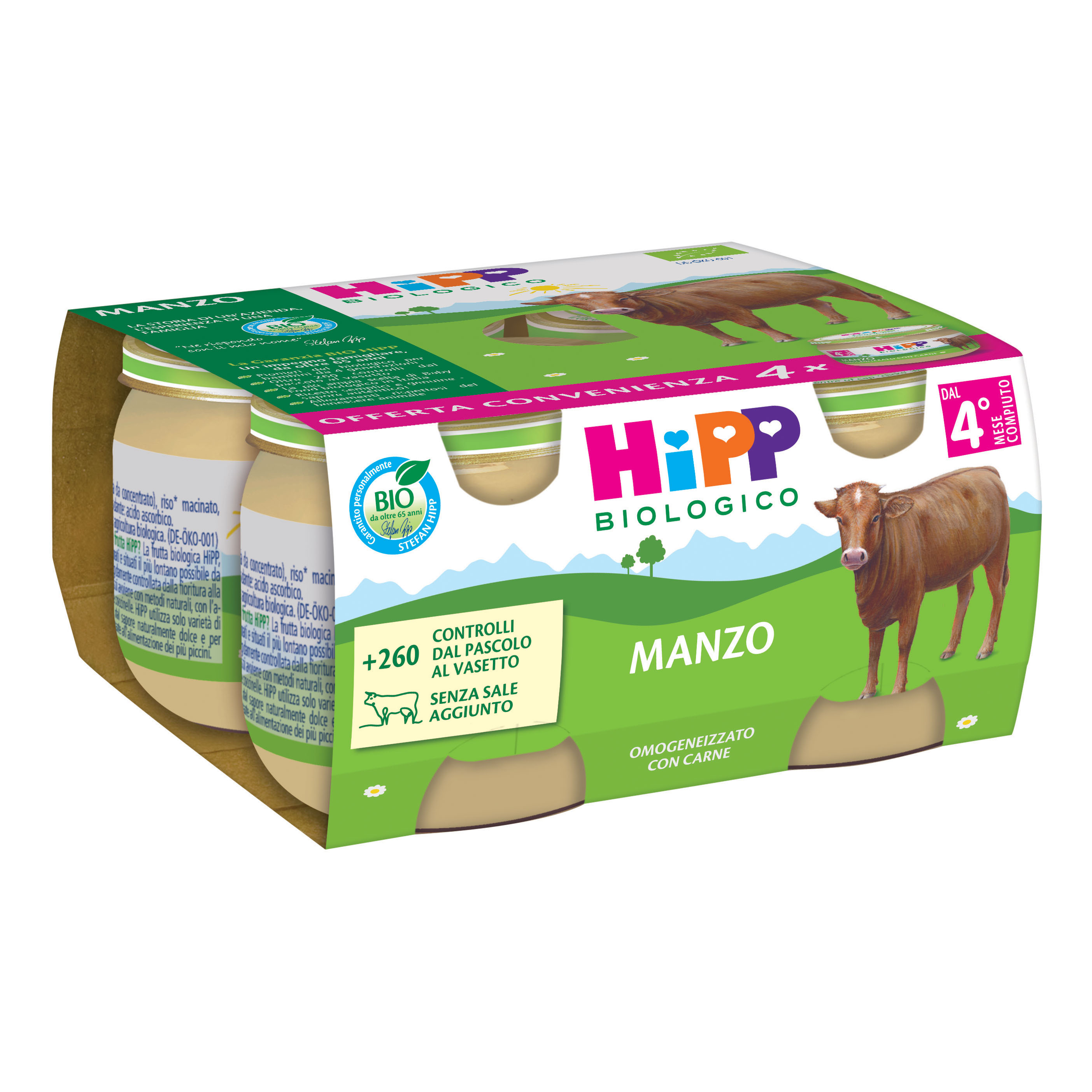 Hipp Bio Omogeneizzato Manzo 320 G Pappa Bambino - Immagine 4