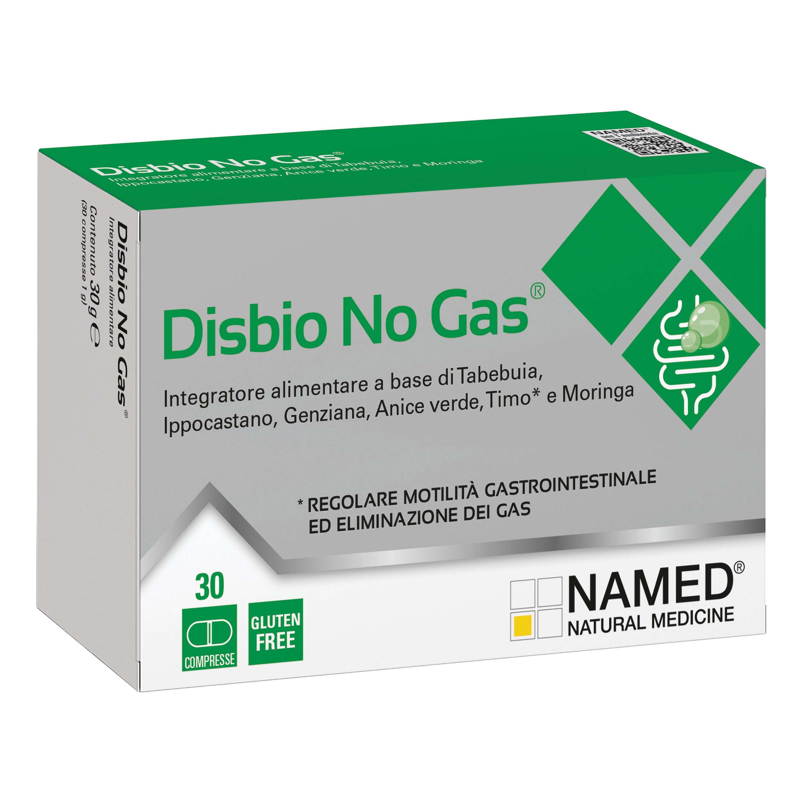 Disbio No Gas 30 Compresse - Integratore Per La Motilità Intestinale - Immagine 3