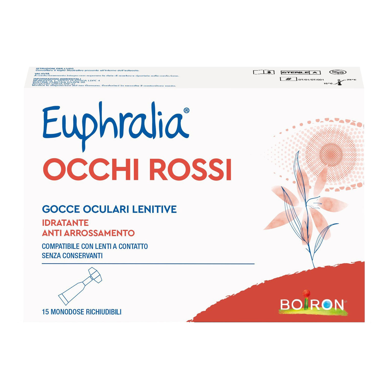 Boiron Euphralia Gocce Oculari Lenitive Occhi Rossi Flaconcini Monodose 15X0,5 Ml Oftalmiche - Immagine 6
