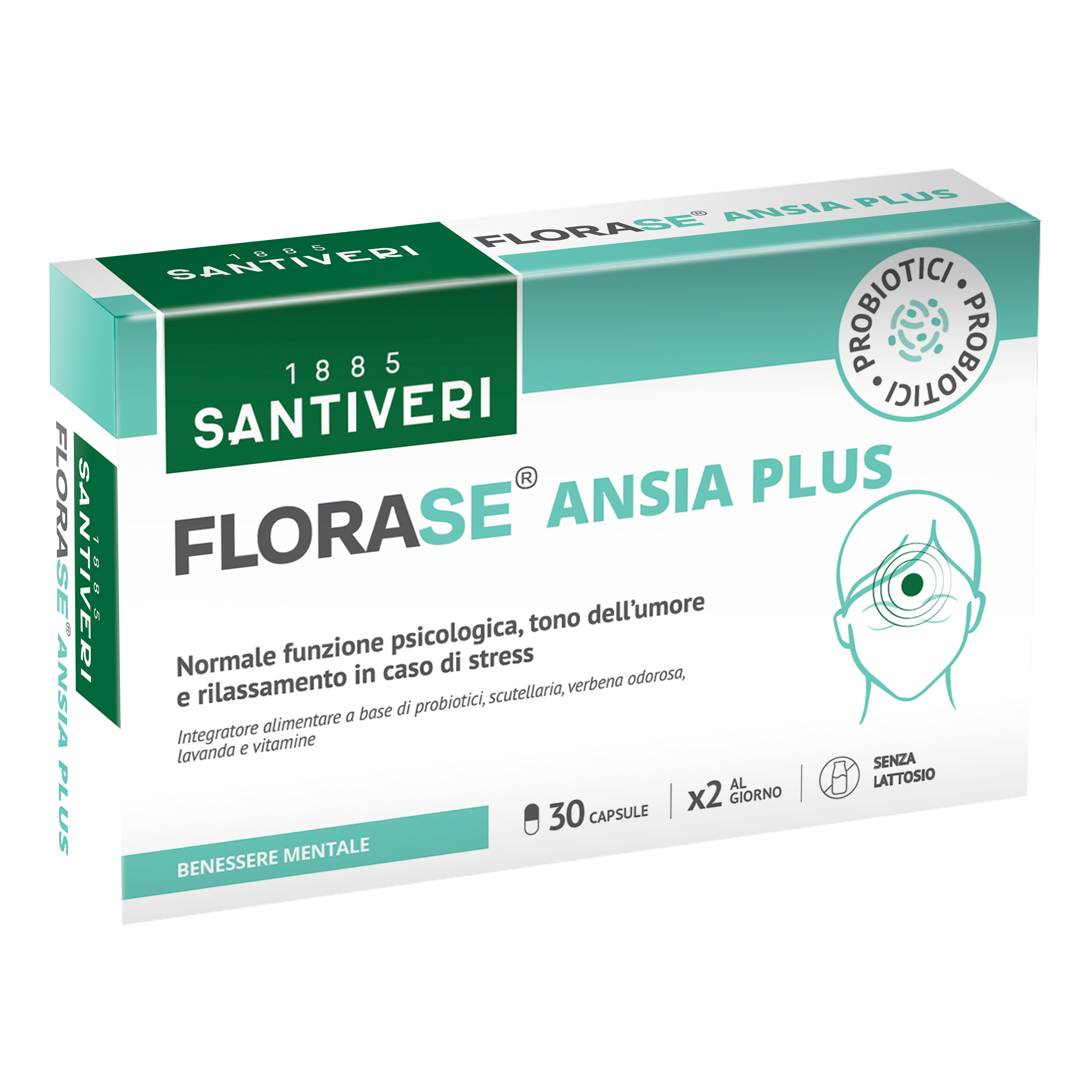 Santiveri Florase Ansia Plus Integratore Per Benessere Mentale 30 Capsule - Immagine 4