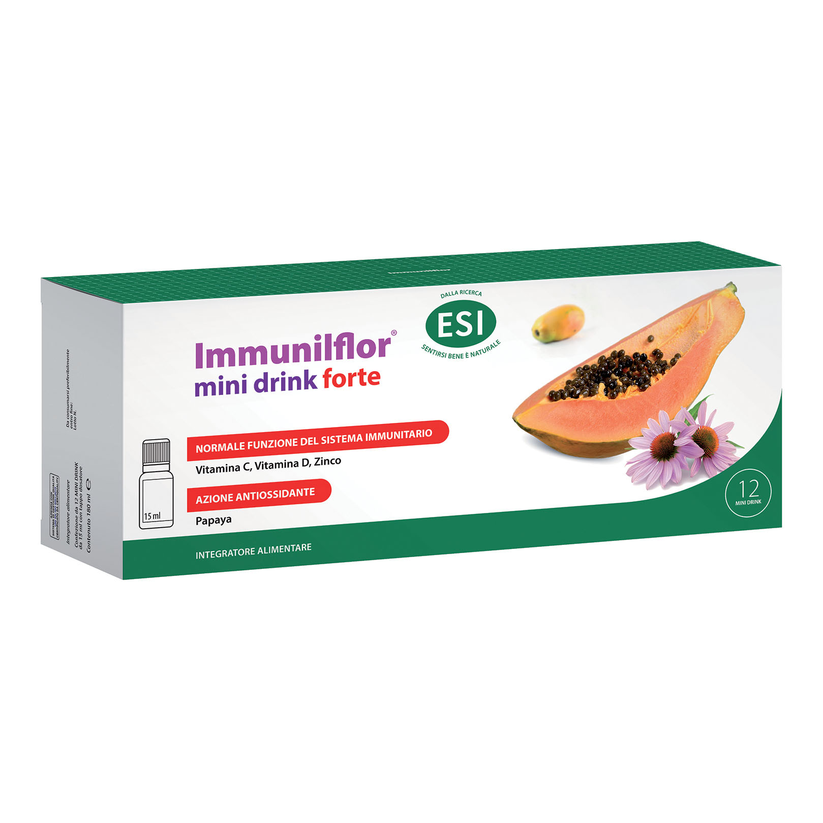 ESI IMMUNIL FORTE PAPAYA 12PZ - SCADENZA PRODOTTO 10/26