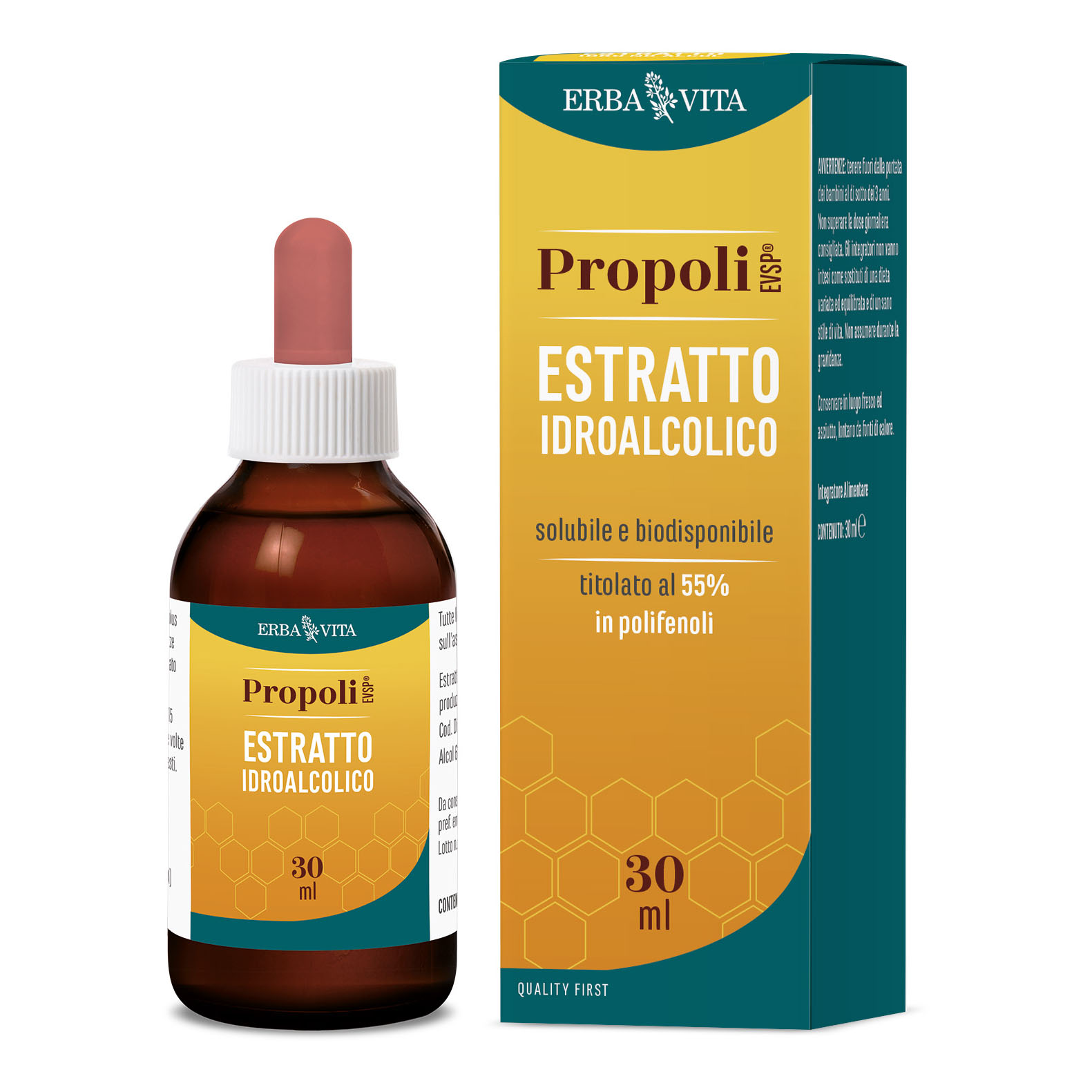 Erba Vita Propoli Evsp Soluzione Idroalcolica 30 Ml - Immagine 3