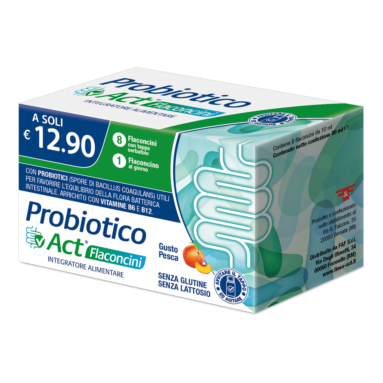 Probiotico Act 8 Flaconcini - Integratore Di Fermenti Lattici - Immagine 3
