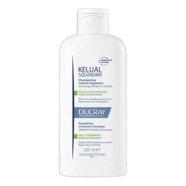 Ducray Kelual Squanorm Shampoo Per Forfora Da Capelli Grassi 200 Ml - Immagine 7
