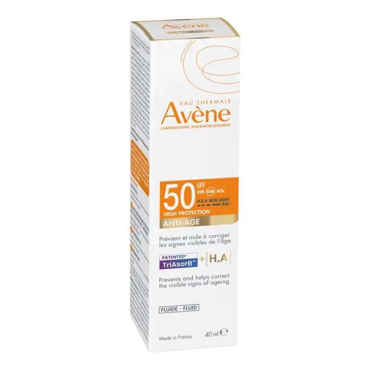Avene Eau Thermale Avène Fluido Anti-Età Protezione Alta Spf50 Solare Antirughe Viso 40Ml 40 Ml Crema - Immagine 3