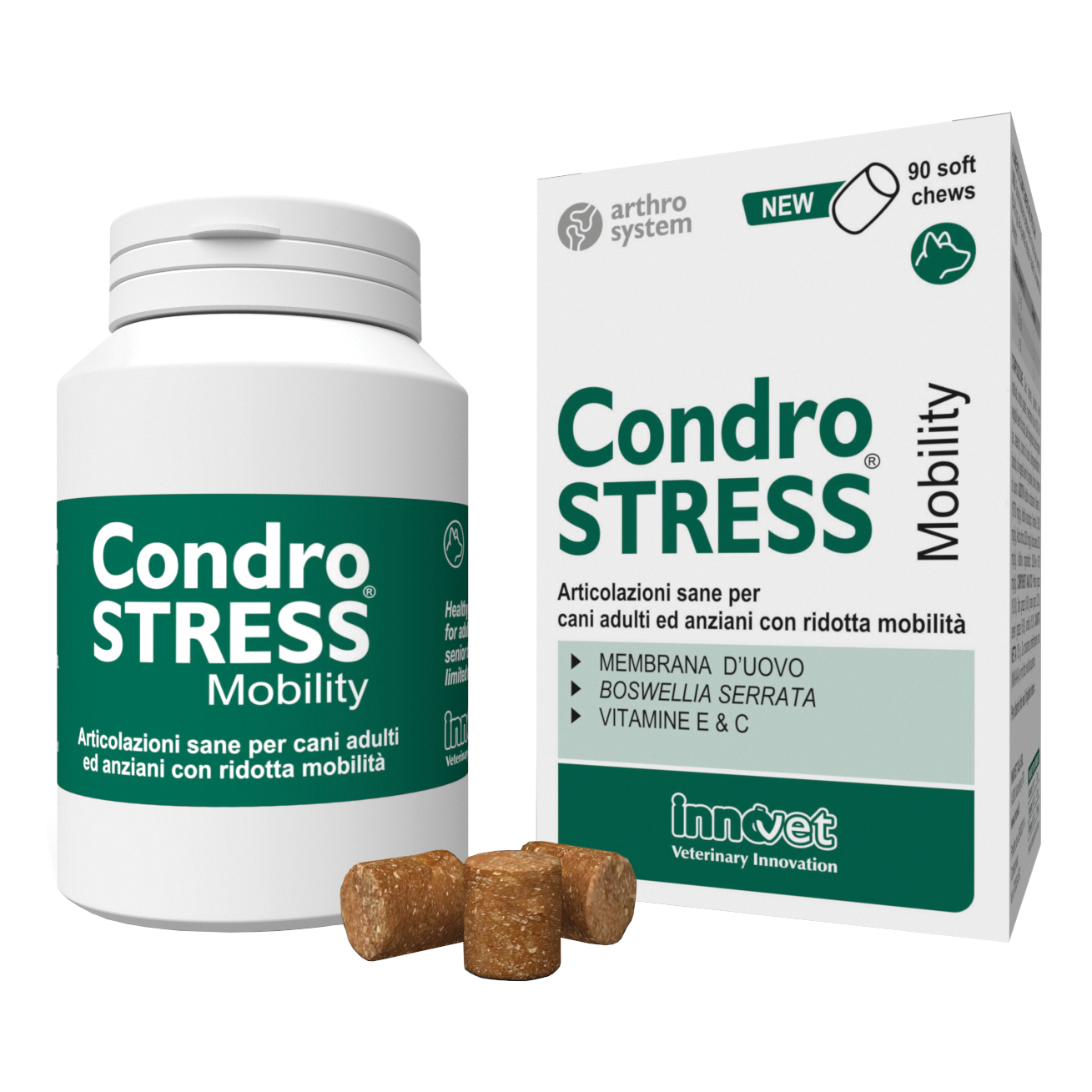 Innovet Italia Condrostress Mobility Integratore Per Articolazioni Cani Adulti 90 Soft Chews - Immagine 3
