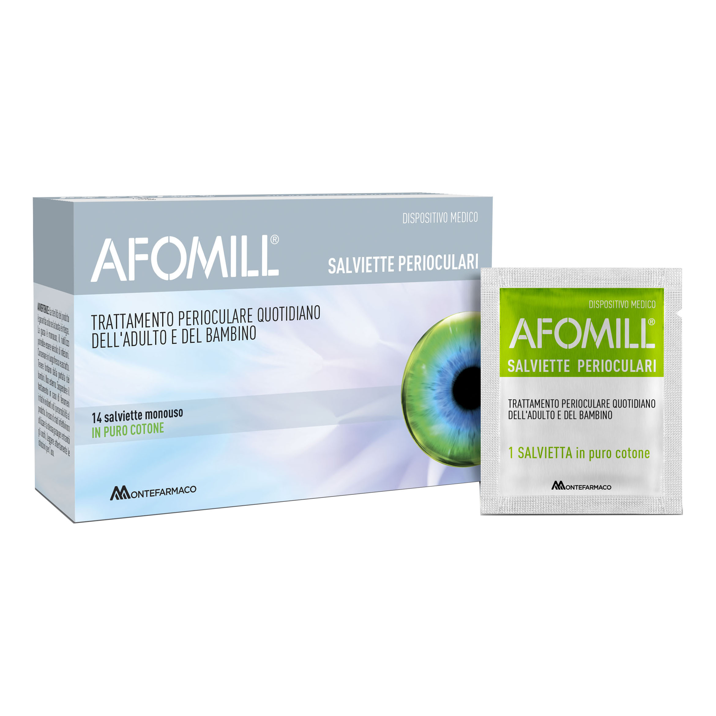 Salviettine Oftalmiche con Acido Ialuronico Pulizia Occhi 14 Pezzi - AFOMILL - Immagine 4