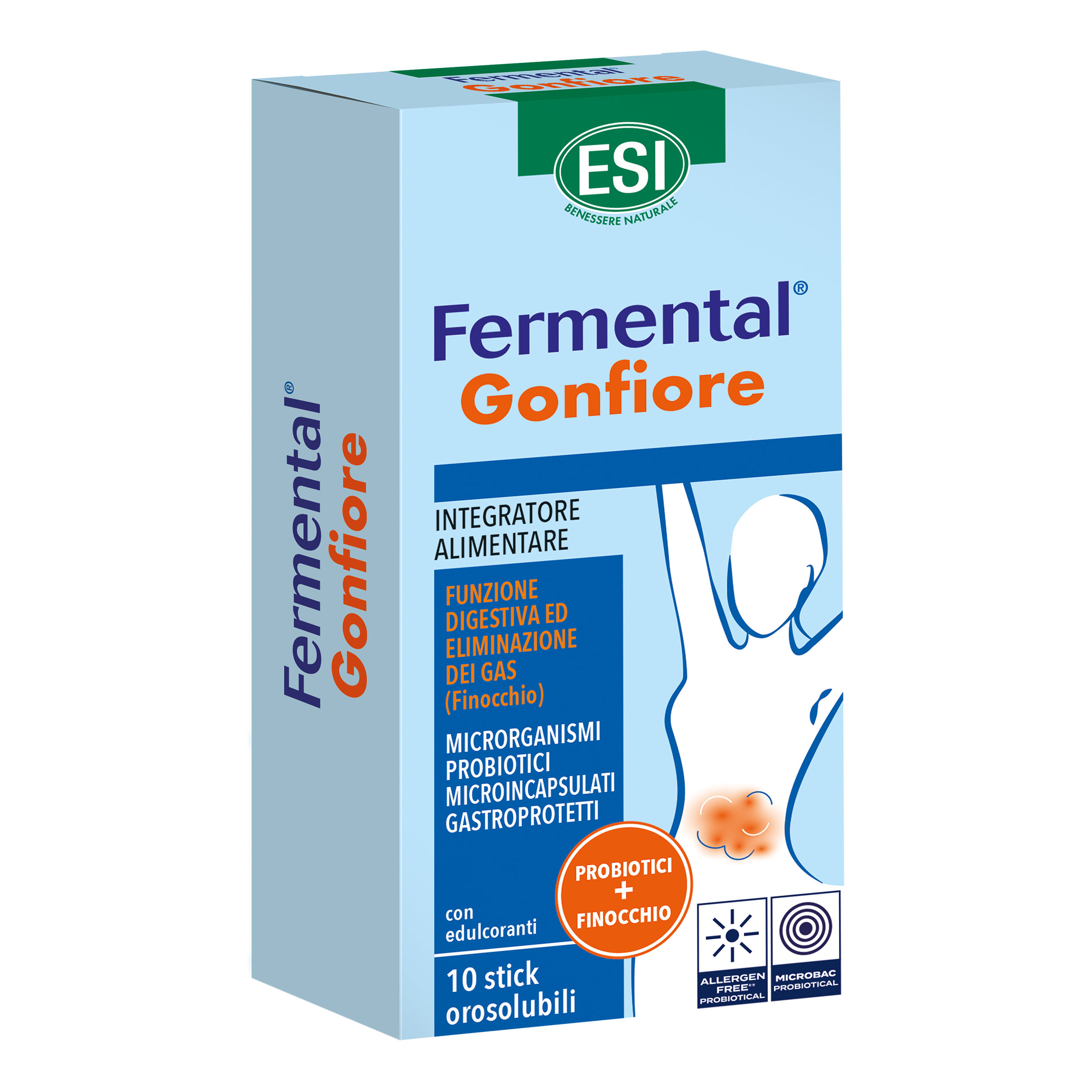 ESI FERMENTAL GONFIORE 10STICK - scadenza prodotto 01/27