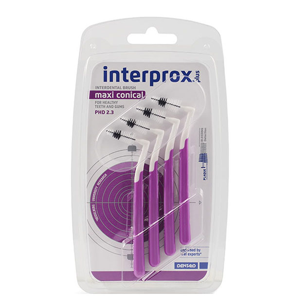 Dentaid Viola Interprox Plus Maxi Scovolini Interdentali 4 Pezzi - Immagine 5