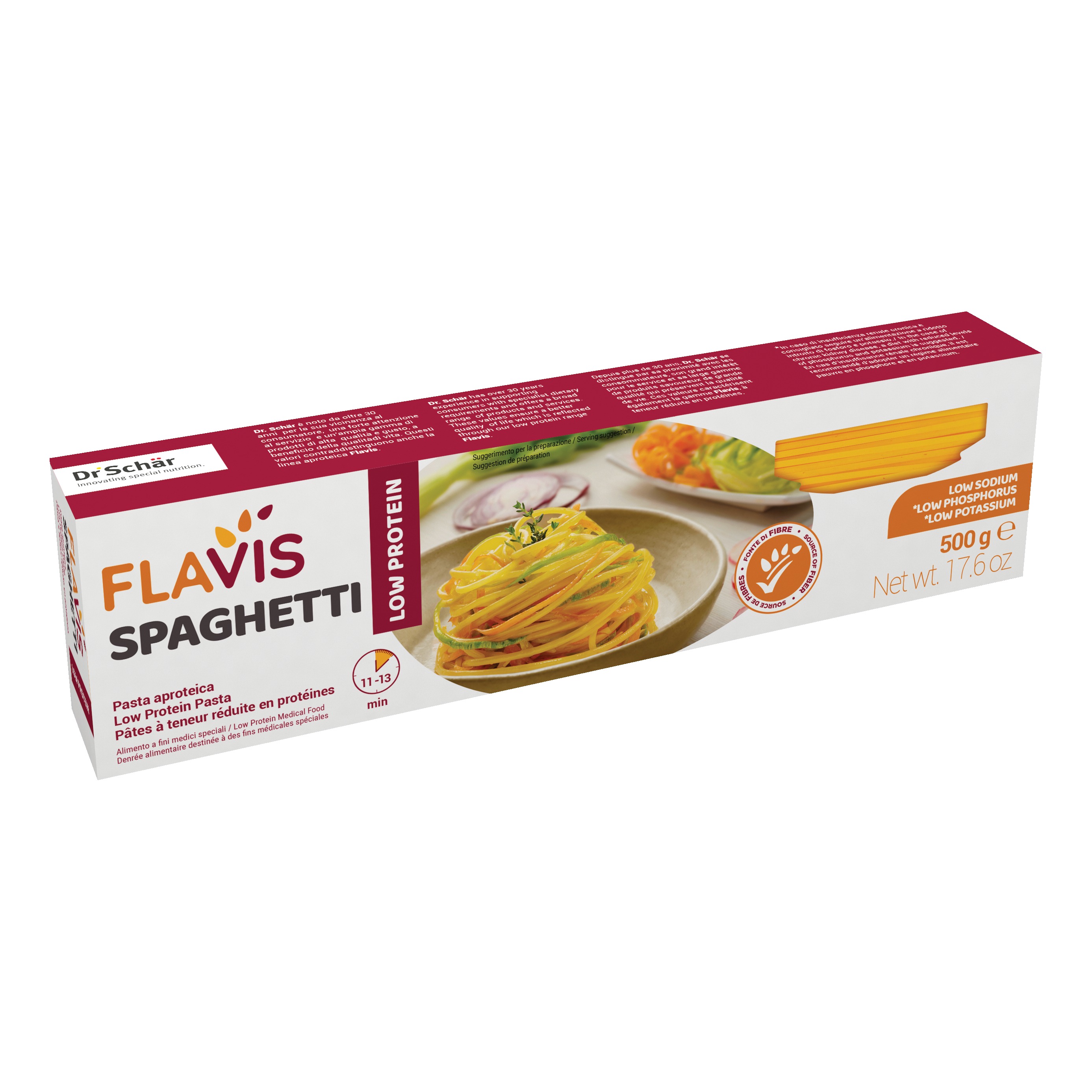 Flavis Spaghetti Pasta Aproteica 500 G - Immagine 3