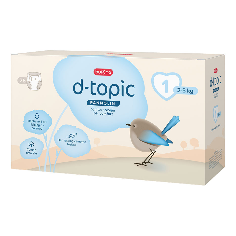 Buona D-Topic Tg.1 Neonati 2-5kg 26pz - Immagine 3