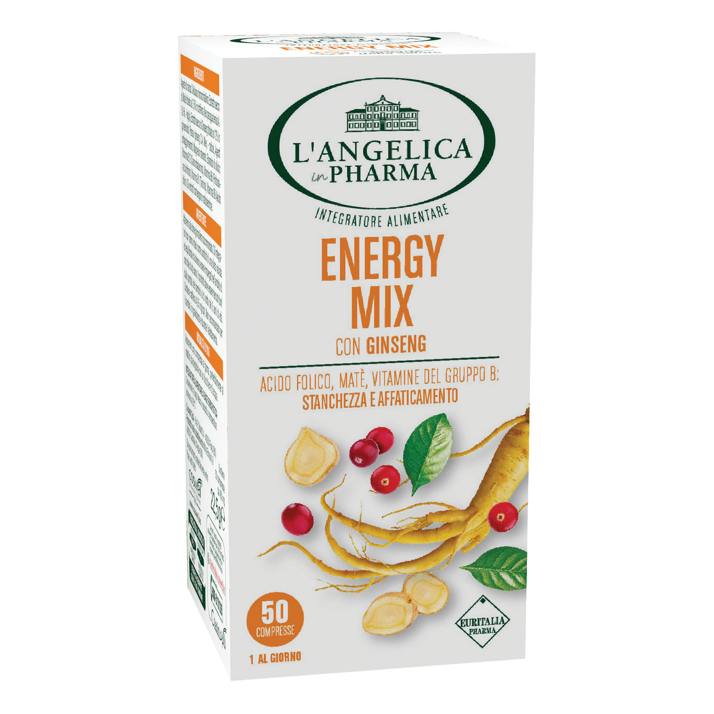 L'Angelica Pharma Energy Mix 50 compresse - Integratore per la stanchezza e l'affaticamento - Immagine 4