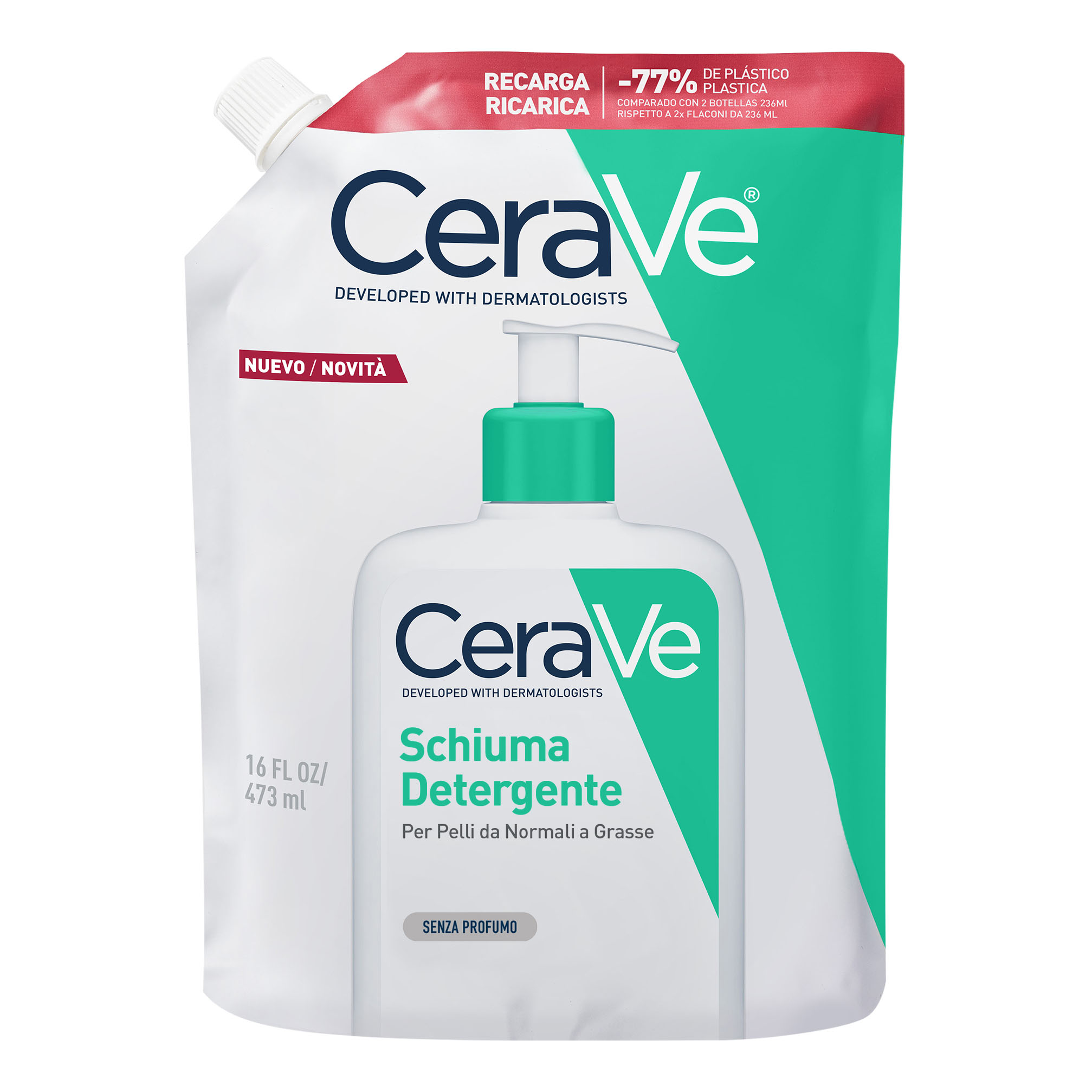 CERAVE REFILL SCHIUMA DET473ML