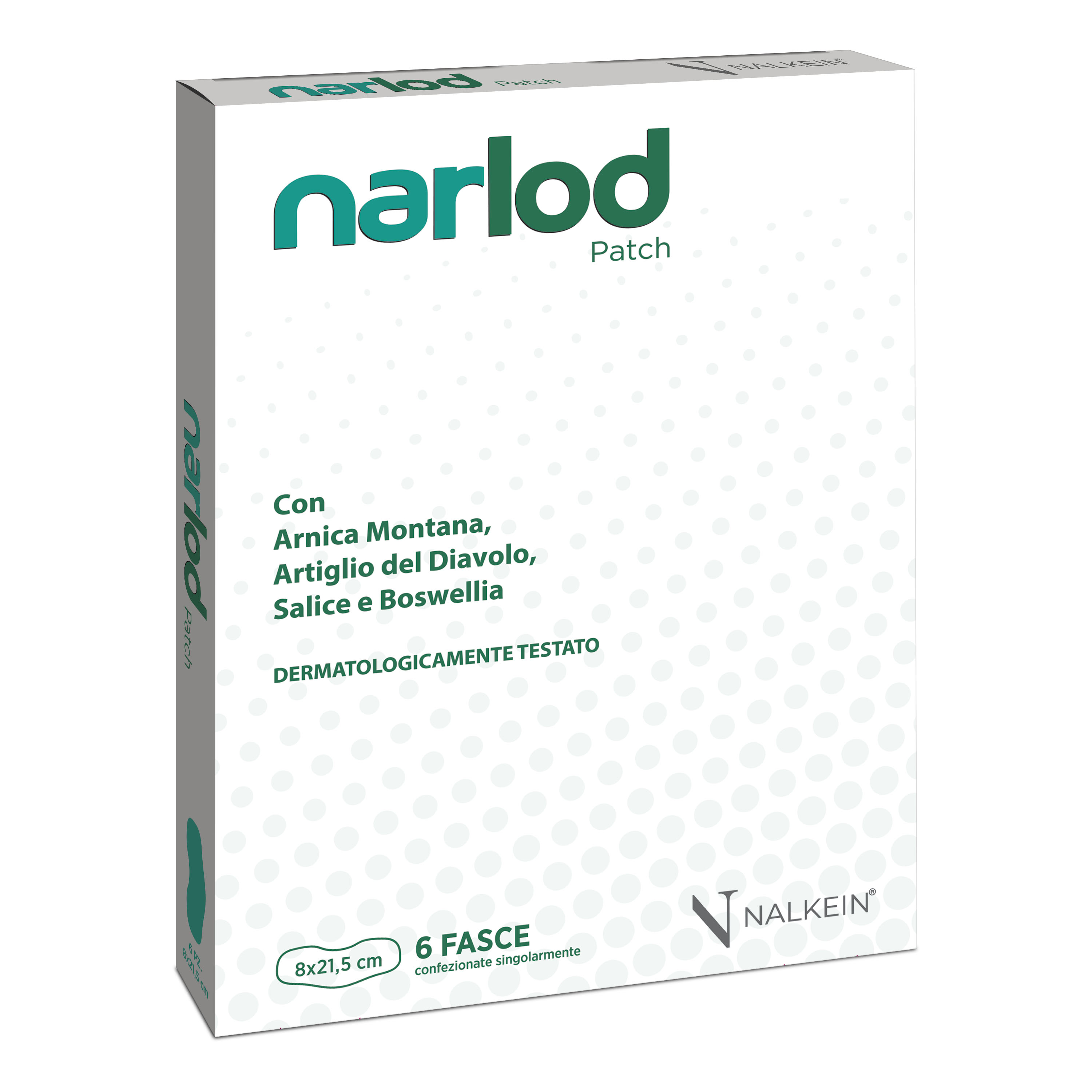 Nalkein Narlod Cerotti Per Dolori Muscolari E Articolari 6 Fasce 8X21,5 Cm (Ex Nardol Cerotti) - Immagine 7