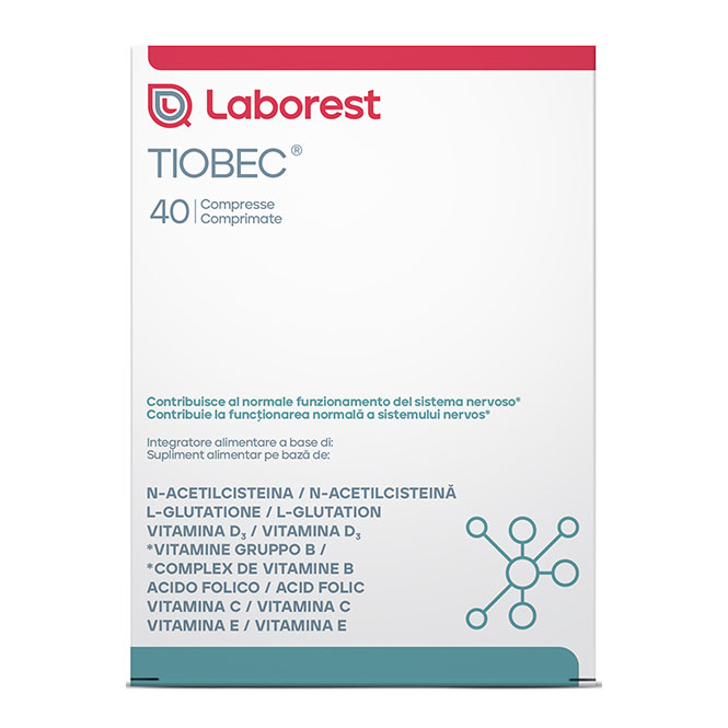 Tiobec Integratore Alimentare con N-Acetilcisteina e Vitamine B1 B3 B6 C D3 E 40 Compresse - TIOBEC - Immagine 3